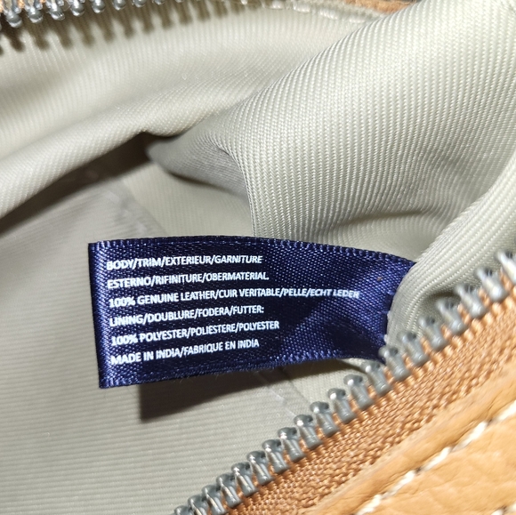 Americain Leather Co Warm Tan Leather Hand Bag - Picture 13 of 16